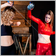 Fencing duel – Laura vs Renee
