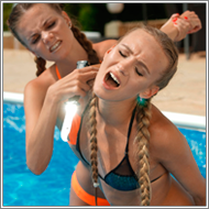 Bikini Catfght in pool with toyknife – Jillian vs Maya