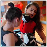 Boxing in the ring – Zoe vs Alisha